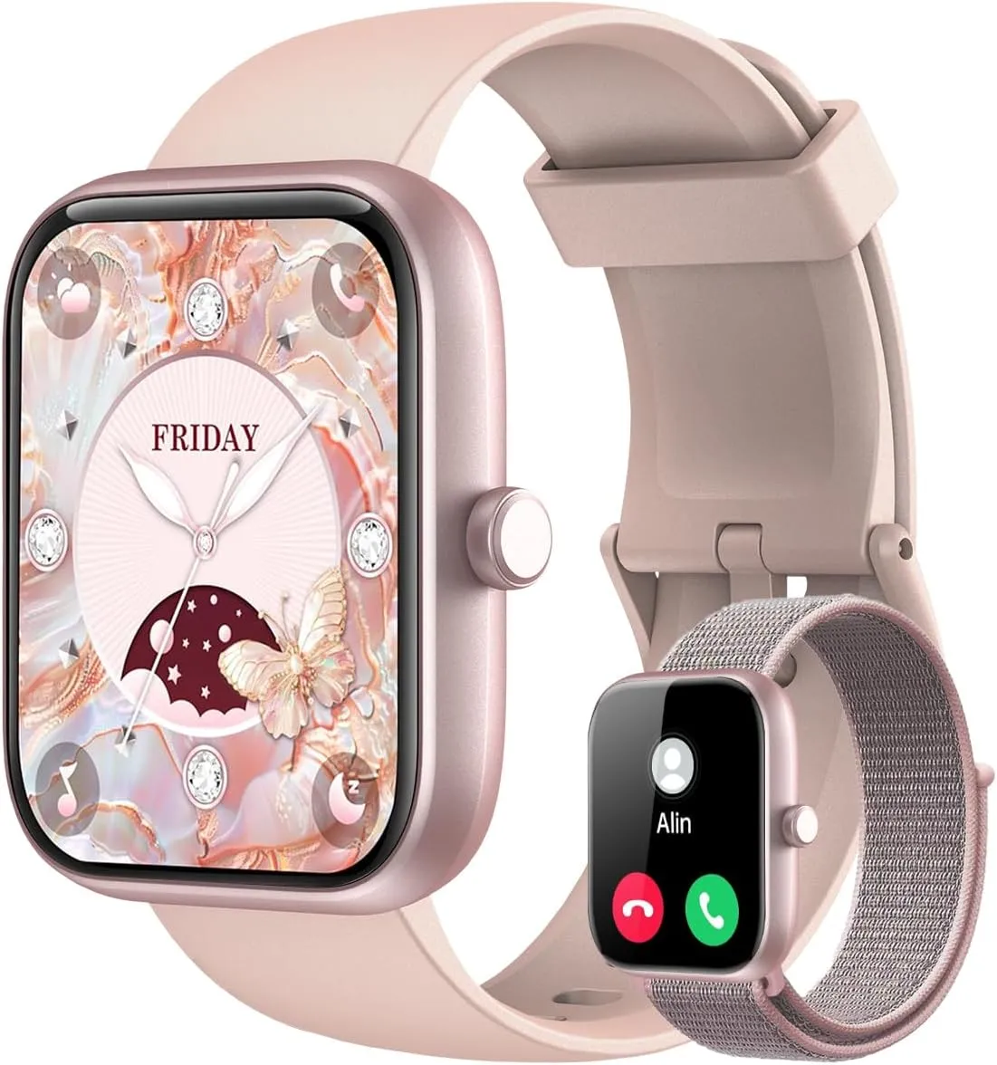 Smartwatch Feminino 1,83 Polegadas HD com Alexa e Bluetooth