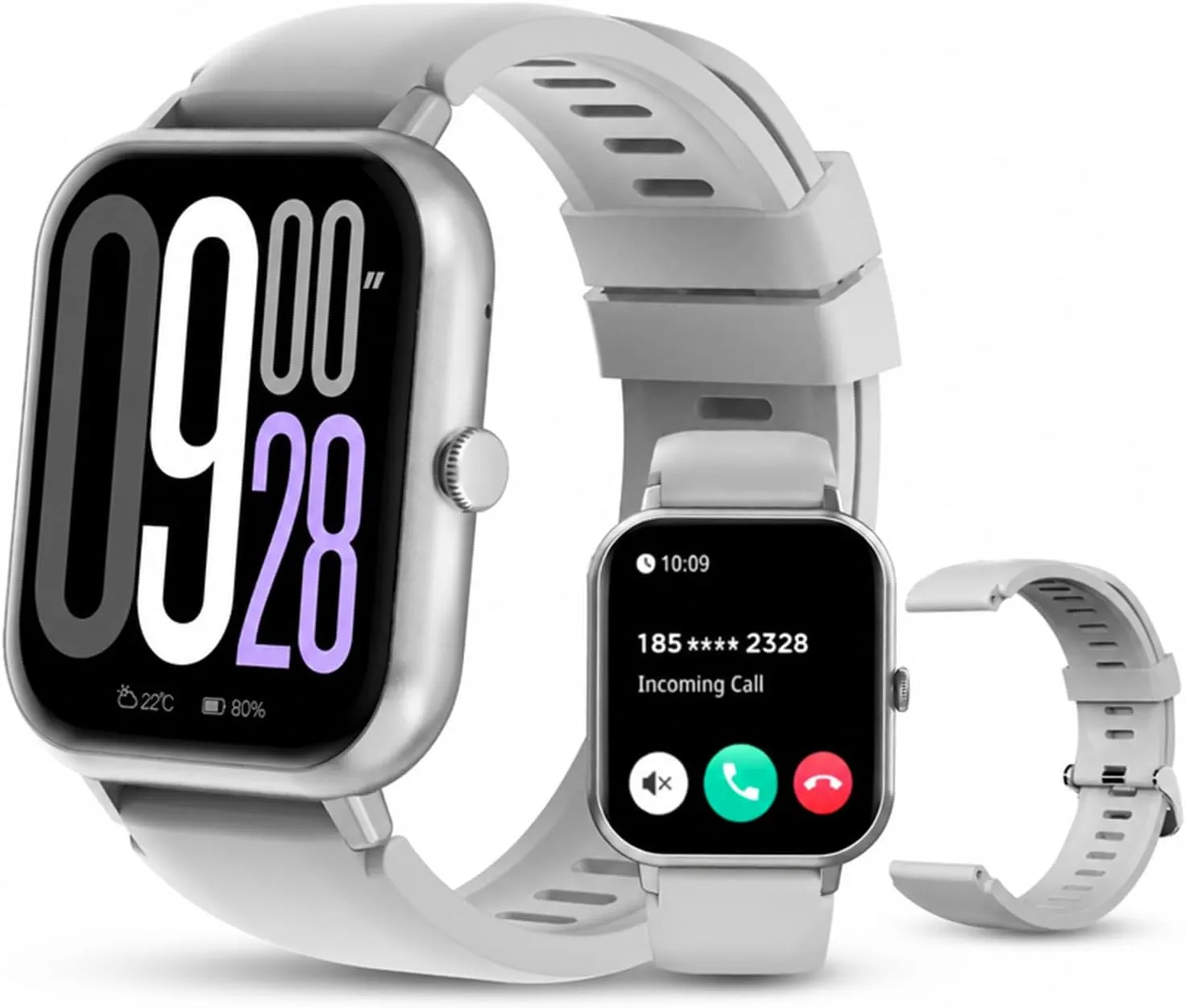 Smartwatch PEJE ZW01 com Chamadas, Pulseira Extra e 123 Modos Esportivos - Foto oficial e menor preço