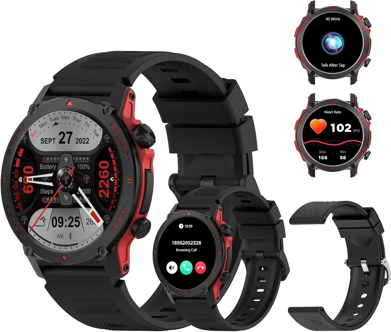 Smartwatch PEJE ZW13 AMOLED com Chamadas e 123 Modos Esportivos - Foto oficial e menor preço