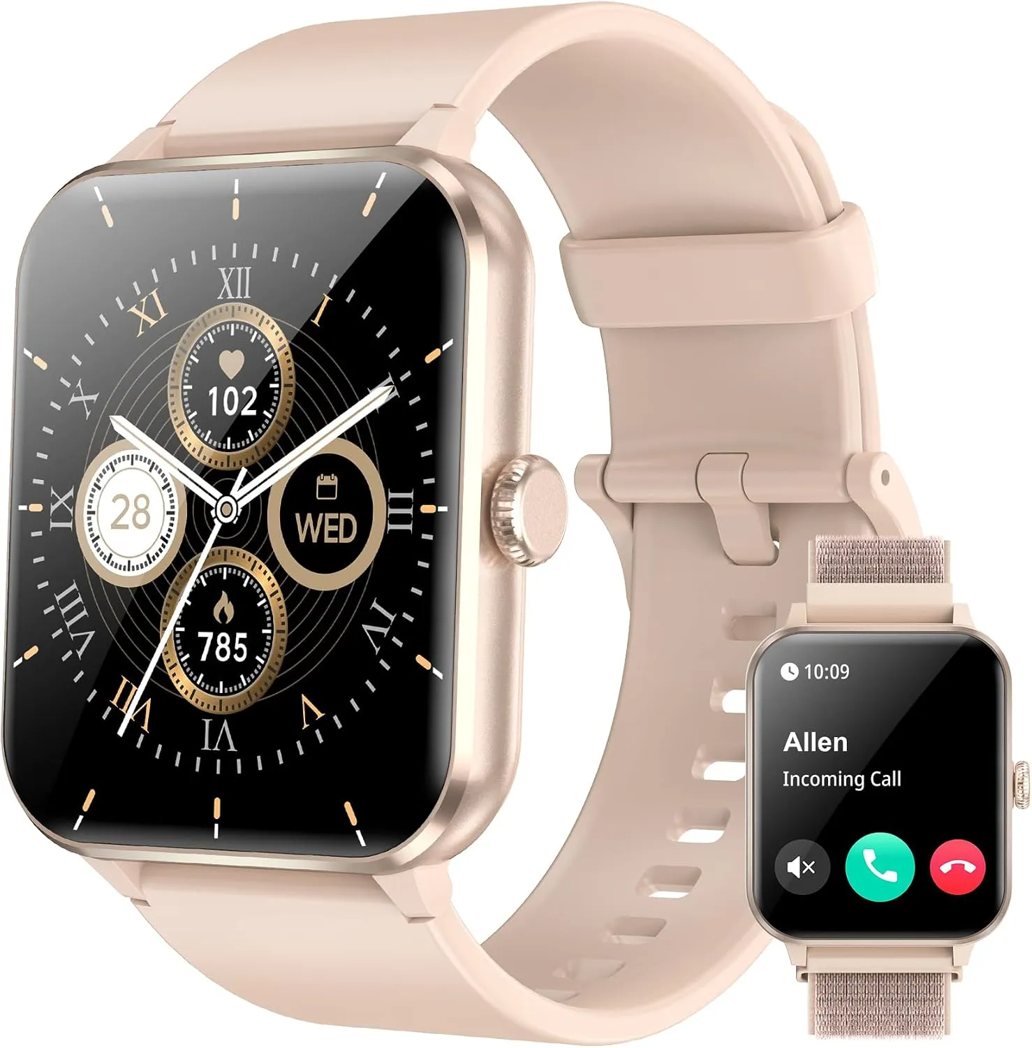 Smartwatch Blackview Feminino Tela HD 1.85 Polegadas Chamadas Bluetooth IP68