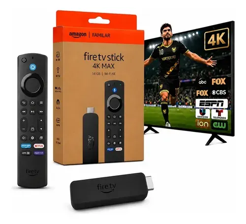Amazon Fire TV Stick 4K Max 2ª Geração com Wi-Fi 6E