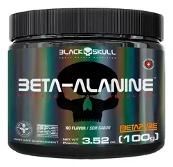 Beta Alanine Black Skull Pote 100g - Foto oficial e menor preço
