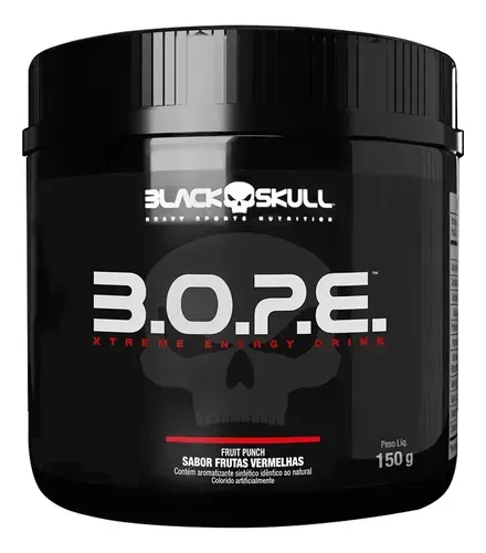 Suplemento Pré-Treino Black Skull B.o.p.e. 150g Frutas Vermelhas
