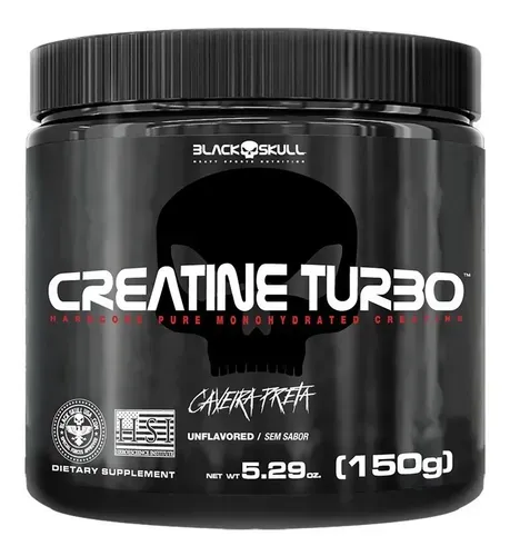 Creatina Black Skull Turbo 150g Sem Sabor