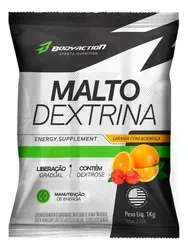 Malto Dextrina Bodyaction 1kg - Sabor Laranja com Acerola - Foto oficial e menor preço