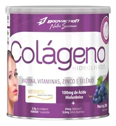 Colágeno Hidrolisado Tipo 1 Bodyaction 200g Sabor Uva - Foto oficial e menor preço