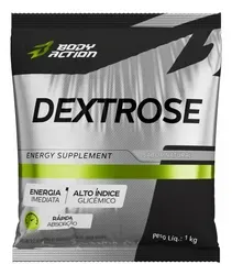 Dextrox Body Action Dextrose 1kg - Sem Sabor Natural / Sem Sabor - Foto oficial e menor preço