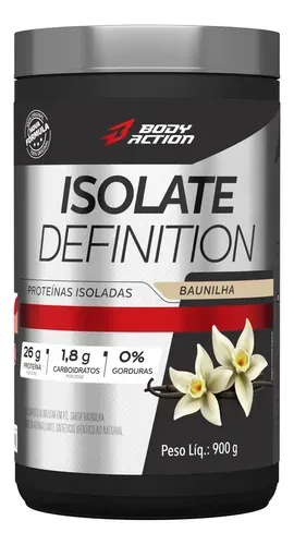 Proteína Bodyaction Isolate Definition Baunilha 900g