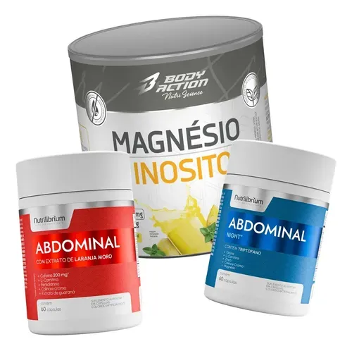 Suplemento Bodyaction Magnésio E Inositol Pó Sabor Abacaxi Com Hortelã
