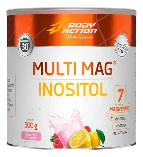 Suplemento Multi Mag Inositol 7 Magnésios 300g Bodyaction