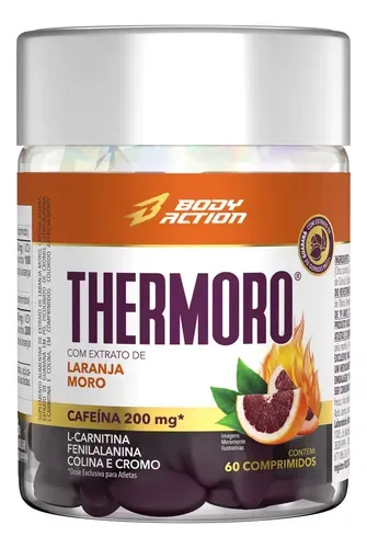 Suplemento Thermoro Body Action Cafeína 60 Cápsulas