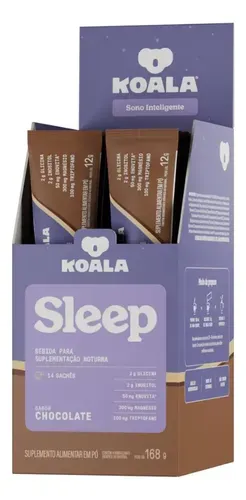 Suplemento Koala Sleep Chocolate Caffeine Army 168g - Foto oficial e menor preço