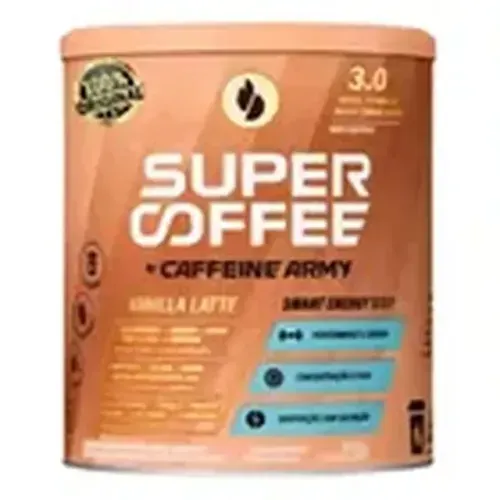 Super Coffee 220g Sabor Vanilla Latte Caffeine Army
