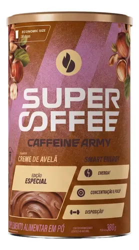 Supercoffee 3.0 Caffeine Army Creme de Avelã 380g - Foto oficial e menor preço