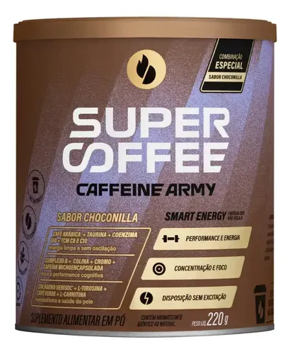 Suplemento Caffeine Army Supercoffee Classic Choconilla 220g
