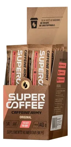 Suplemento Caffeine Army Supercoffee Tradicional 140g