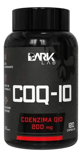 Suplemento Coenzima Q10 200mg 120 Cápsulas Dark Lab - Foto oficial e menor preço