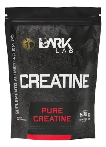 Creatina Dark Lab Premium Pure em Pó Sem Sabor 600g Natural / Sem Sabor - Foto oficial e menor preço