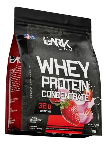 Whey Protein Concentrado Dark Lab 1kg Morango