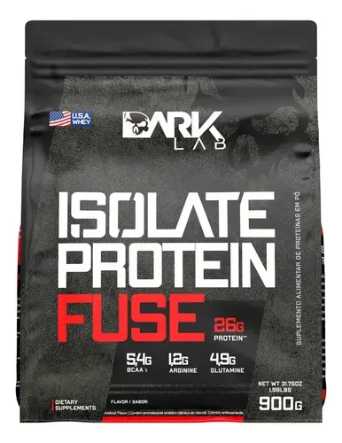 Whey Isolate Protein Fuse Refil 900g Dark Lab Sabor Brownie