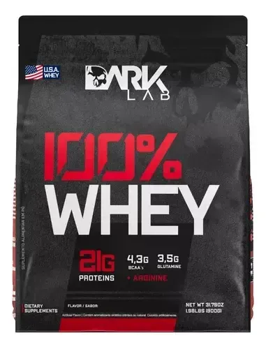 Whey Protein Concentrado 100% 900g Dark Lab Sabor Cookies