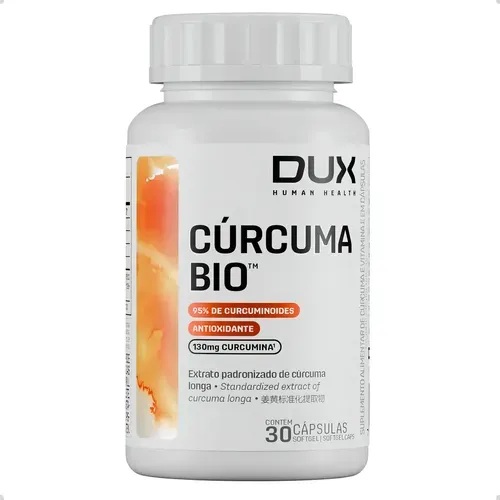 Suplemento Curcuma Bio Curcumin 30 Cápsulas Dux Nutrition - Foto oficial e menor preço