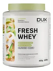 Suplemento Dux Nutrition Fresh Whey Pistache e Chocolate Branco 450g - Foto oficial e menor preço