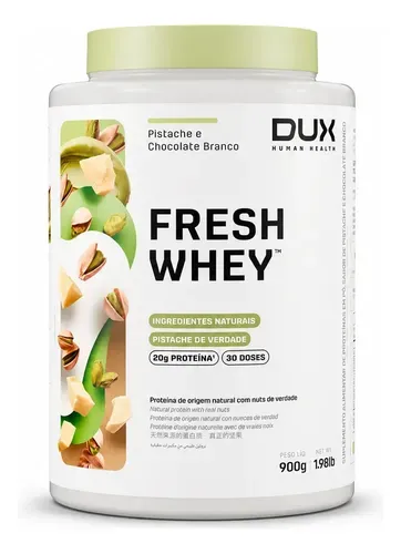 Proteína Dux Nutrition FreshWhey em Pó Sabor Pistache e Chocolate Branco 900g