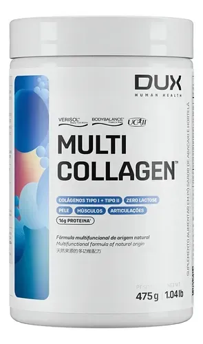 Suplemento Dux Nutrition Multi Collagen 475g Sabor Neutro - Foto oficial e menor preço