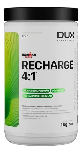 Suplemento Dux Nutrition Recharge 4:1 1kg Coco - Foto oficial e menor preço