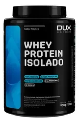 Suplemento DUX NUTRITION Whey Protein Isolado 900g Sabor Baunilha - Foto oficial e menor preço