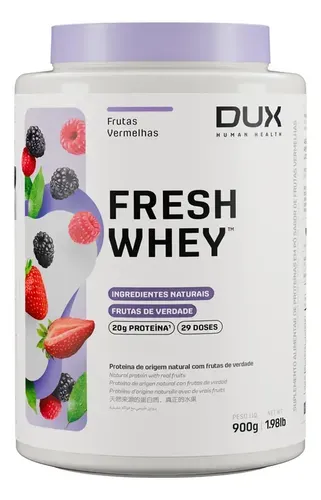 Suplemento DUX Nutrition Fresh Whey Frutas Vermelhas 900g