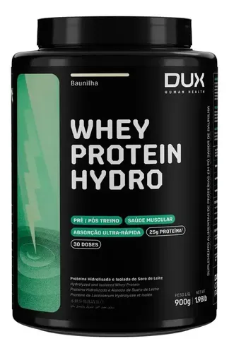 Whey Protein Hydro Dux Nutrition 900g Sabor Baunilha