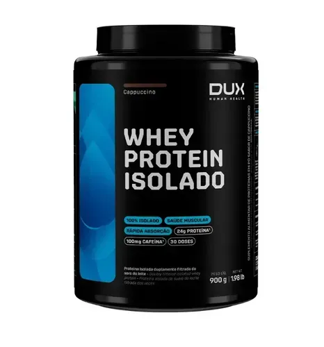 Whey Protein Isolado Dux Nutrition 900g Sabor Cappuccino