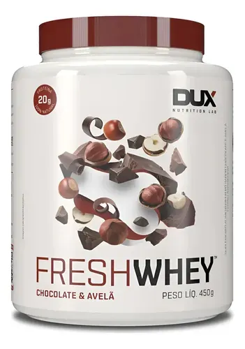 Suplemento Dux Nutrition Fresh Whey 450g Chocolate e Avelãs