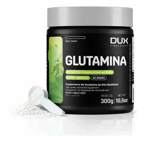 Suplemento Dux Nutrition Glutamina em Pó Sabor Sem Sabor 300g