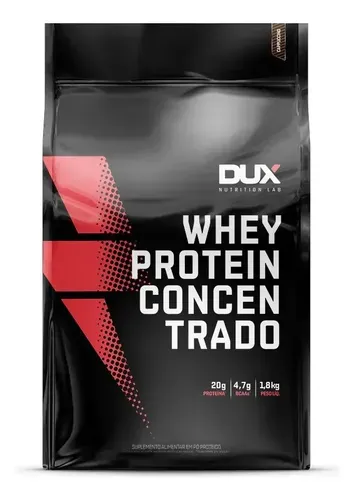Whey Protein Concentrado Dux Nutrition 1.8kg Sabor Capuccino