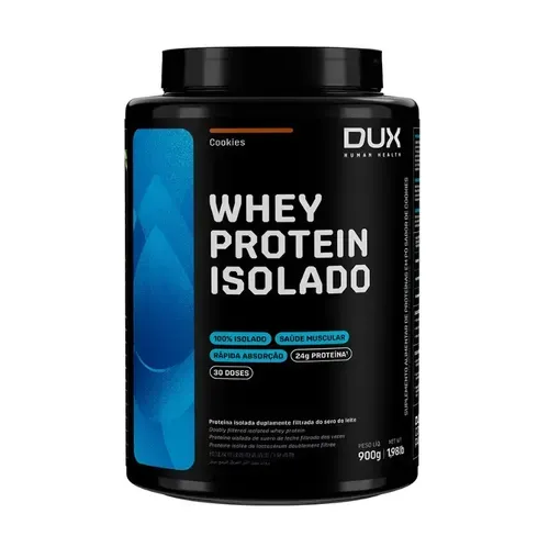 Whey Protein Isolado Dux Nutrition 900g Sabor Cookies