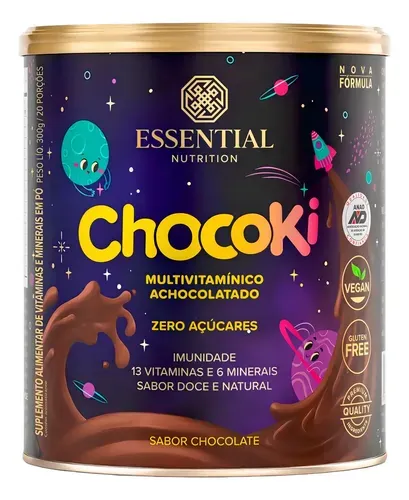 Multivitamínico Chocoki Essential Nutrition Chocolate 300g