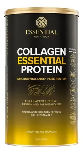 Suplemento Essential Nutrition Collagen Protein Frutas Tropicais 427.5g