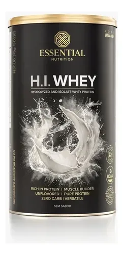 Suplemento Essential Nutrition H.i. Whey 375g Sem Sabor Natural / Sem Sabor - Foto oficial e menor preço