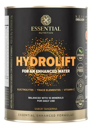 Suplemento Essential Nutrition Hydrolift 30 Sticks Tangerina 87g