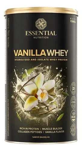 Suplemento Essential Nutrition Vanilla Whey 375g Baunilha