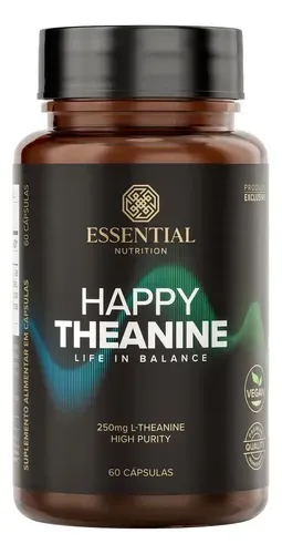 L-Teanina Essential Nutrition Happy 250mg 60 Cápsulas