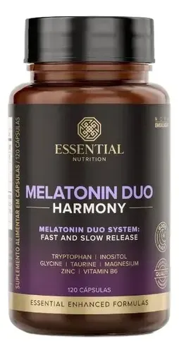 Melatonin Duo Harmony 120 Cápsulas Essential Nutrition