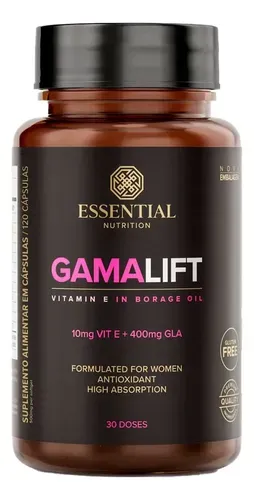 Gamalift Essential Nutrition Óleo De Borragem Vitamina E 120 Softgels