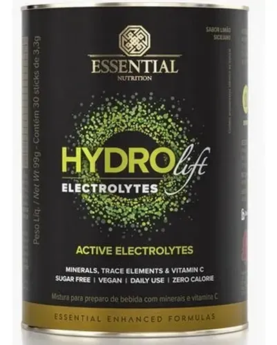 Repositor de Eletrólitos Essential Nutrition Hydrolift Limão Siciliano 87g