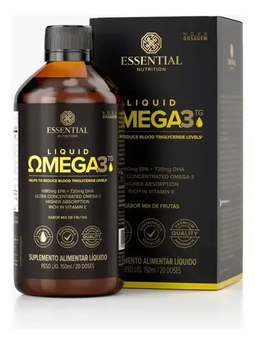 Ômega 3 Essential Nutrition Omegas Liquid TG 150mL