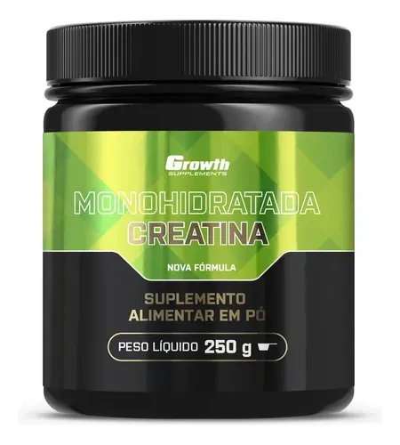 Creatina Growth Supplements Monohidratada 250g Sem Sabor