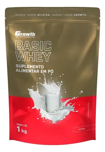 Proteína Growth Supplements Basic Whey Natural 1kg